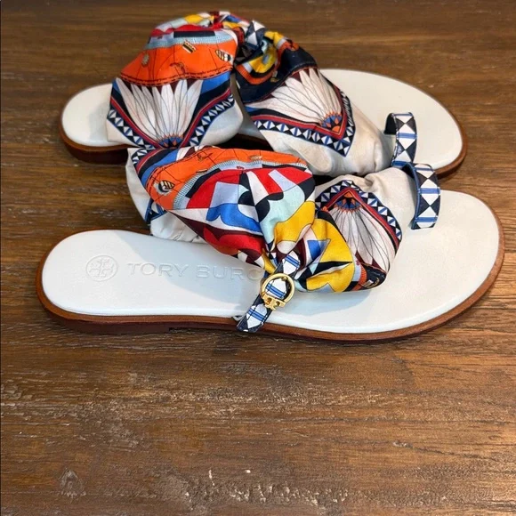 Tory Burch Selby Scarf Sandal - Picture 5 of 16